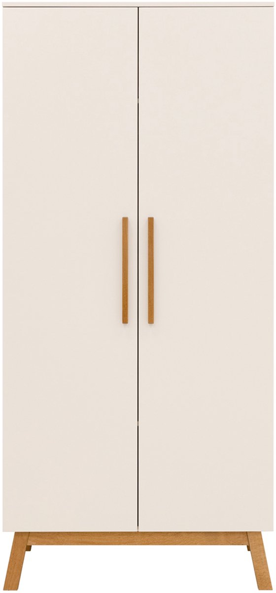 Bopita Kaleo Kledingkast 2-Deurskast - Rose Wood Oatmeal