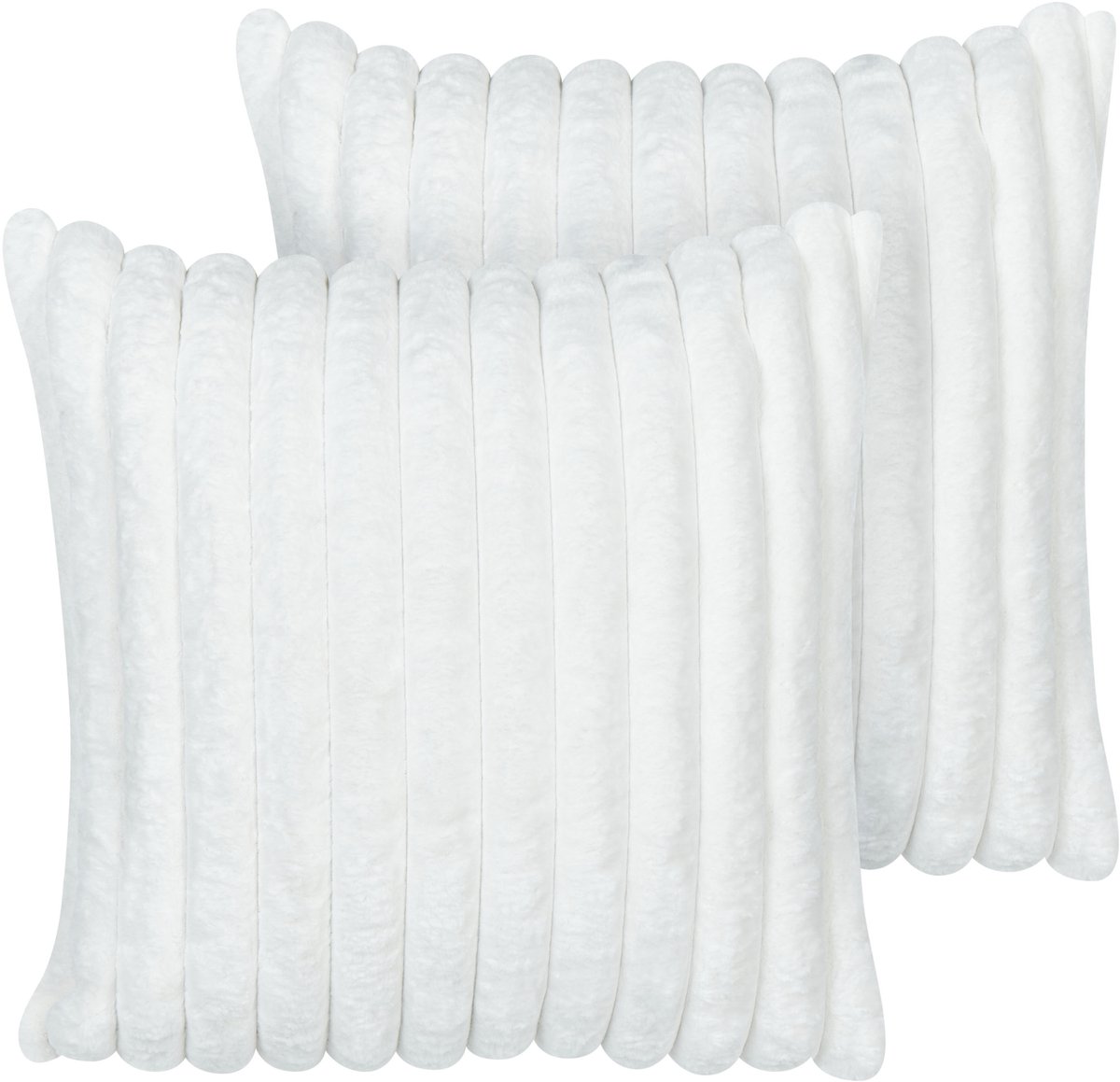 Beliani RAKYA - Sierkussen set van 2 - Wit - Polyester