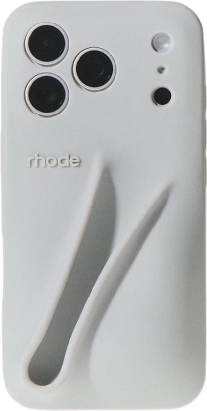 Rhode Lipcase voor iPhone 17 PRO – Bubble Case – Grijs | bol