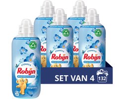 4x Robijn Wasverzachter Morgenfris 33 Wasbeurten 825 ml