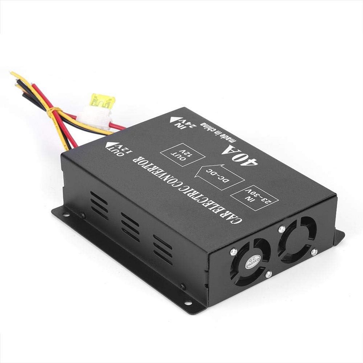 DC 24V naar 12V Stroomomvormer voor Auto en Vrachtwagen - Spanningsreductor 40A/480W