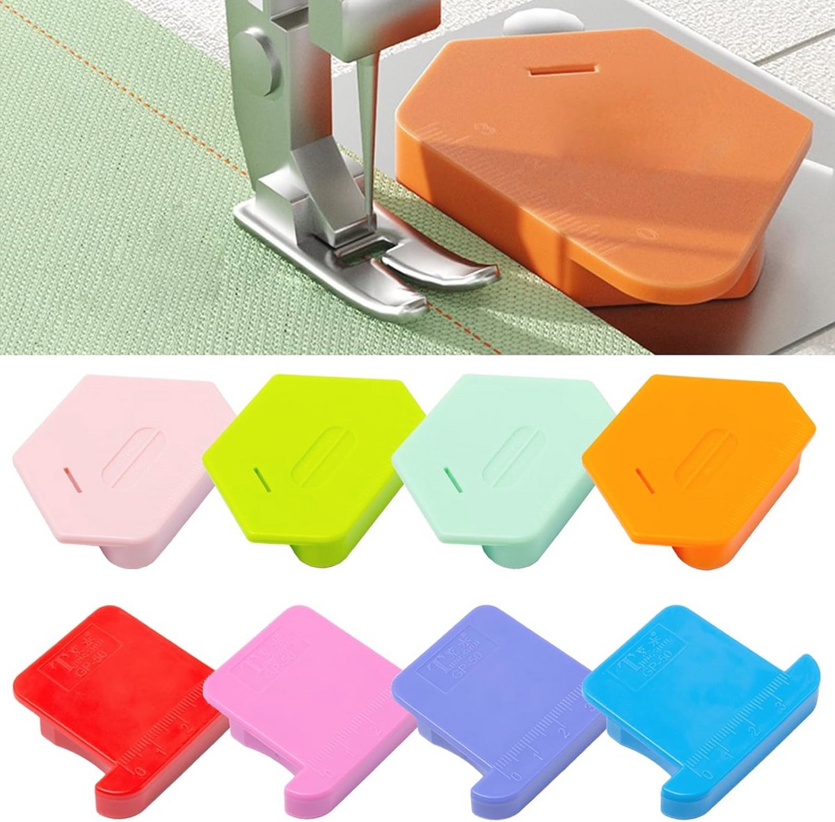 8 Stuks Magnetische Naaigidsen voor Naaimachines - Multifunctionele Naadtoebehoren