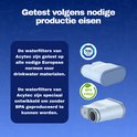 Twee witte waterfilters met lichtblauwe randen, waarvan één met BPA FREE-logo.
