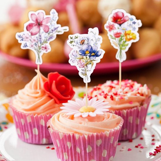 80 Eetbare Schildpadbladeren – Cupcake Toppers En Taartdecoratie – 3D-bloemeneffect – Rijstpapier – Ideaal Voor Tropische Themafeesten 3 miniatura
