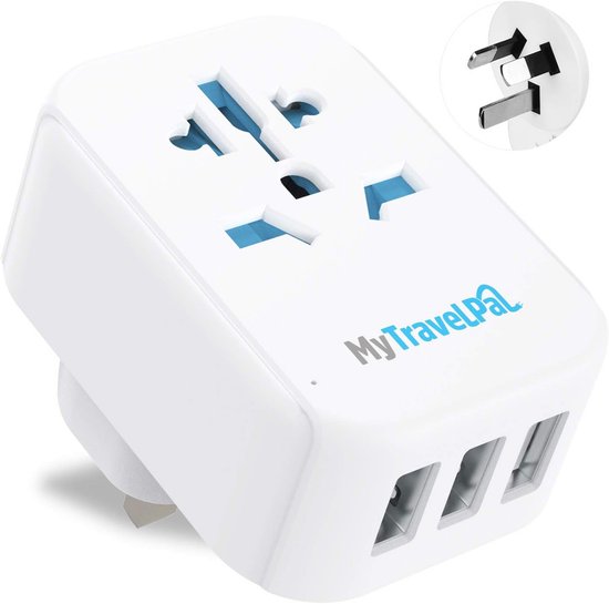 UK to Australia Plug Adapter with USB Ports - Safe Type I Travel ...
