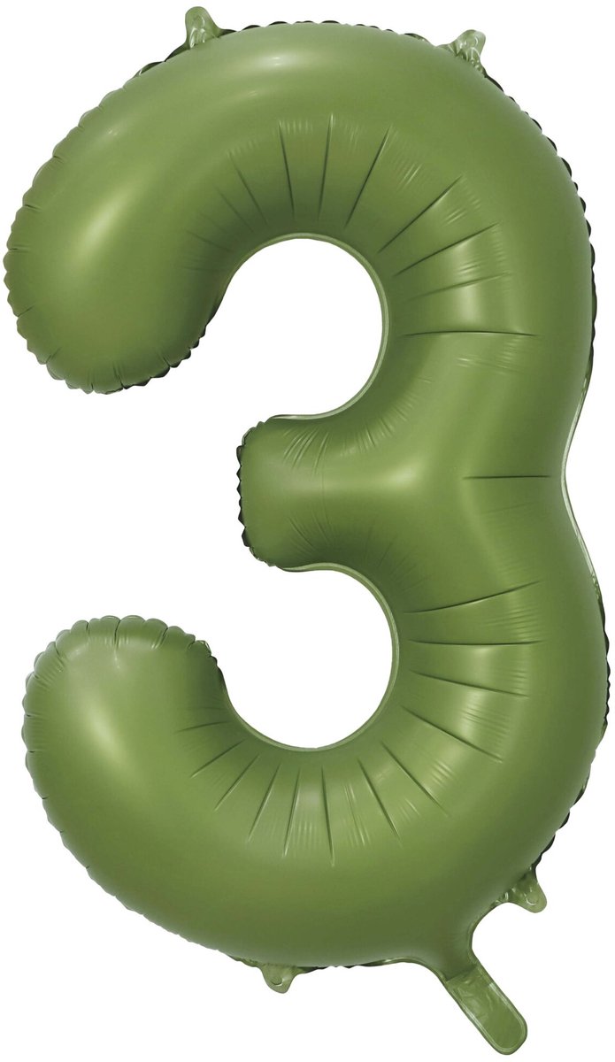 Folieballon 34″ nr. 3 olijfgroen