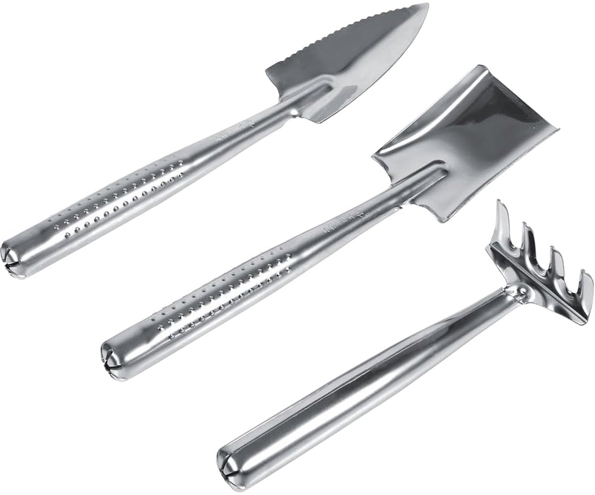 Unyqoos® Compacte en tuinset met schep, hark en schop voor veelzijdig gebruik