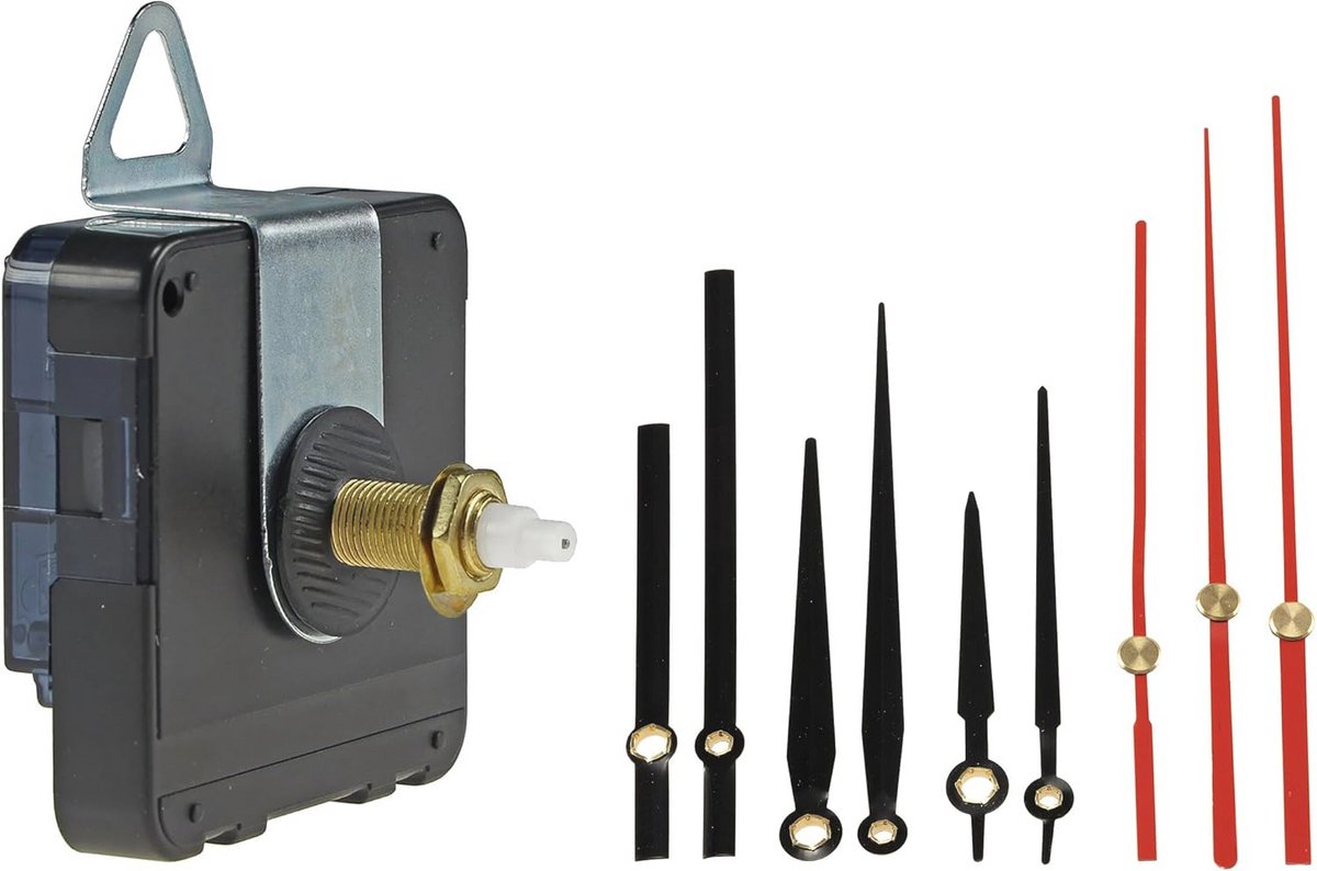 Radiogestuurd Uurwerk met Lange Schacht voor Wandklok - DIY Vervanging en Reparatieset