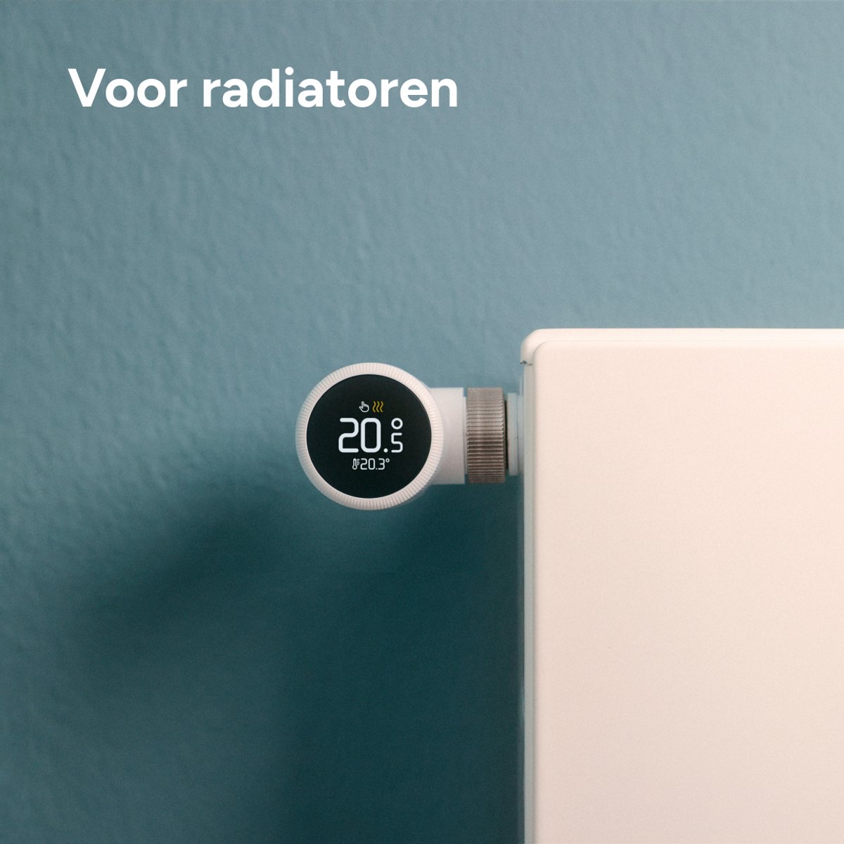 tado° Slimme Radiatorknop X Bundel - Starterskit - Slimme Thermostaatknop - incl. Matter Bridge - 2 Radiatorknoppen - werkt met Google Home, Alexa & Apple Homekit - Zwart/Wit thumbnail 4