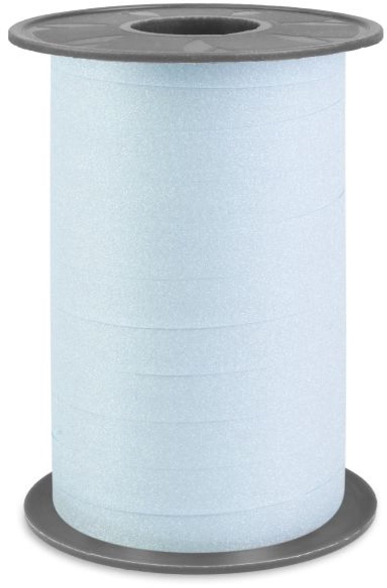Krullint Glitter Lichtblauw – Cadeaulint - 10mm