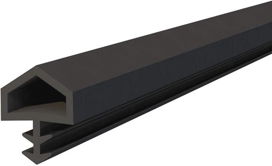 Deur- en raamafdichting 10×5,5 mm zwart rubber flexibele tochtstrip isolatie energiebesparing