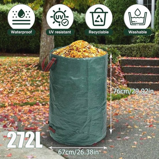 Tuinzak 272 liter - Herbruikbare en opvouwbare zakken voor tuinafval — afbeelding 5