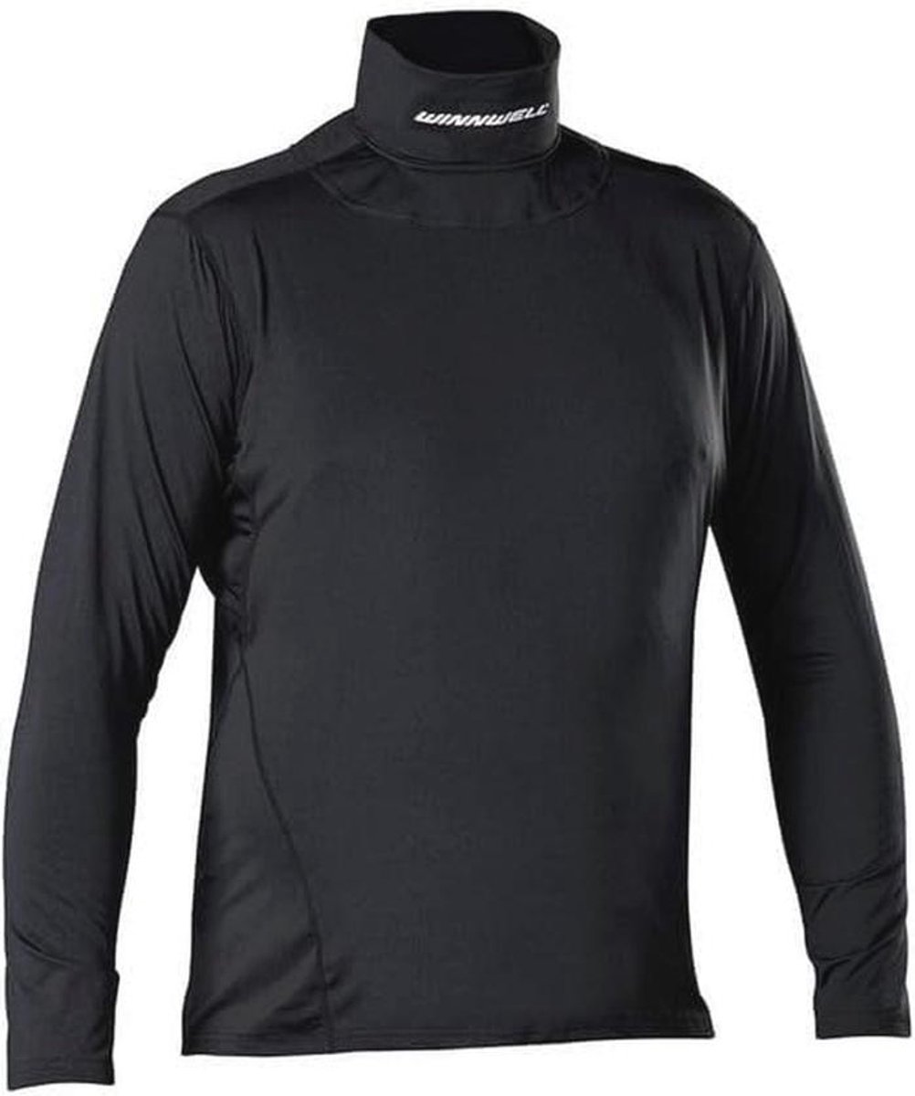 Hockey Neck Guard Top - Basislaag Shirt met Verstelbare Nekbeschermer voor Jeugd en Senioren