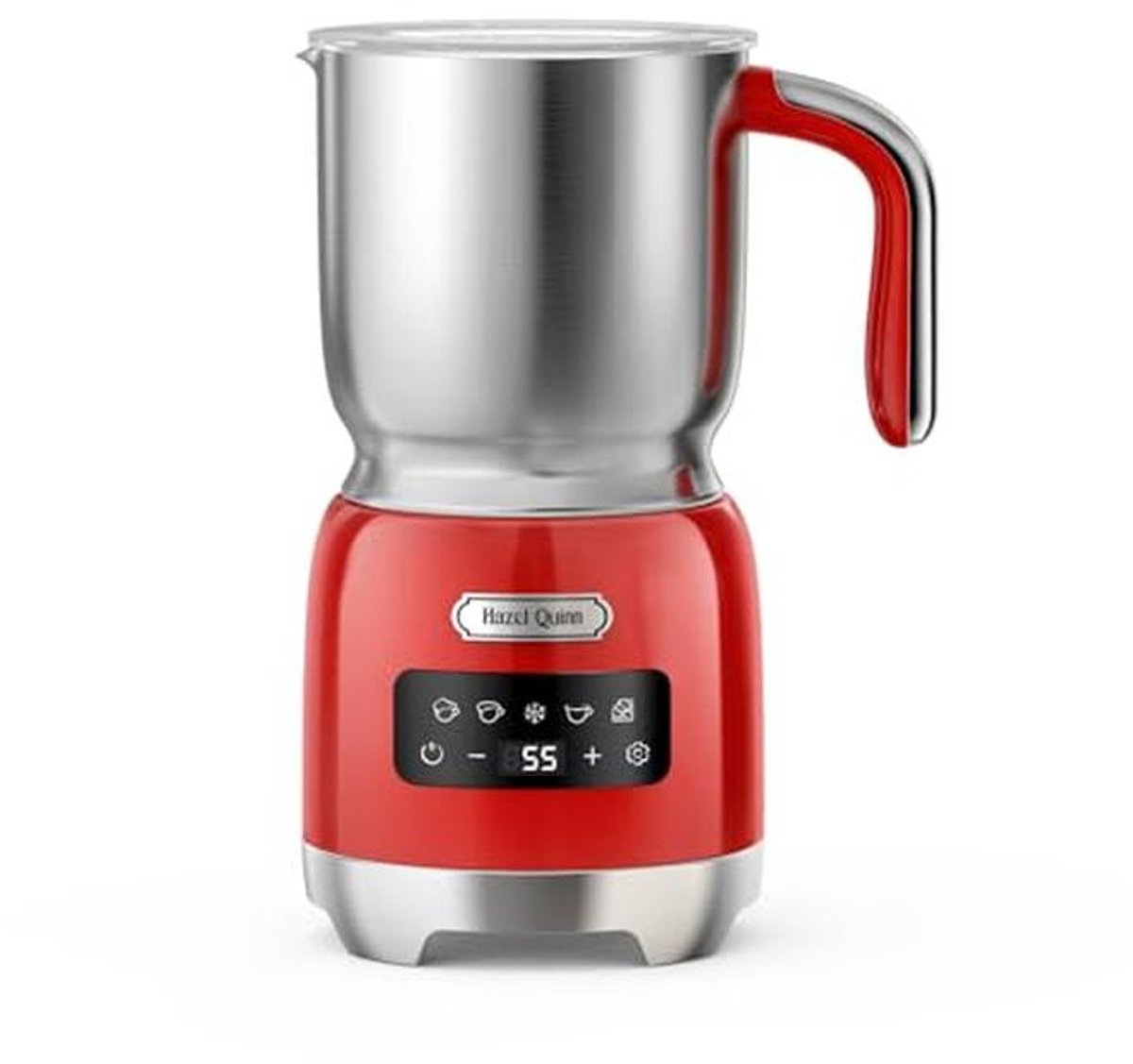 5-in-1 Elektrische Melkopschuimer en Melkverwarmer Roestvrij Staal Chocoladedranken Met LED Touchbediening 400 ML