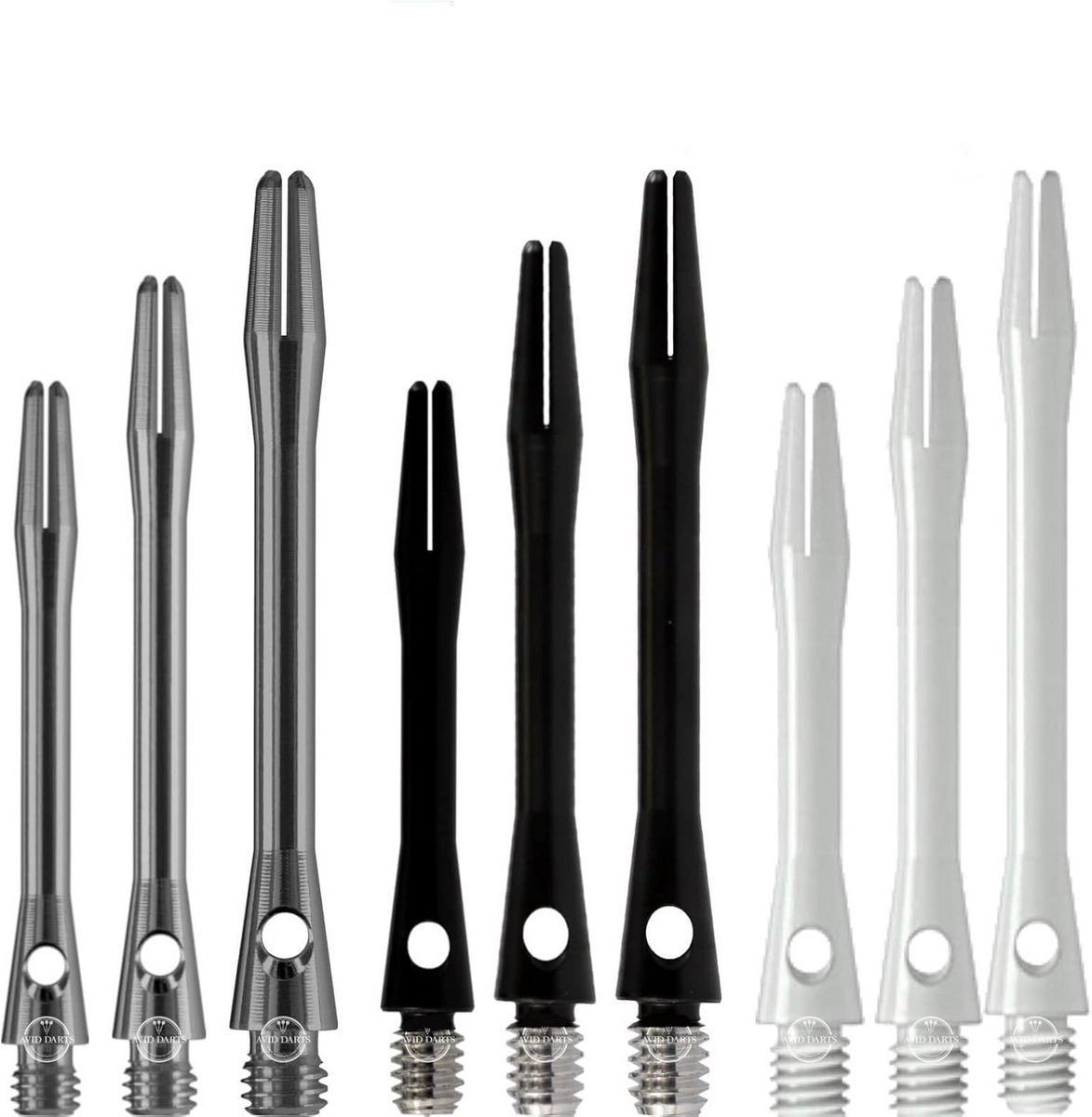 Keramische shafts voor darts, Set van 1, Kort Midi-Medium, Universele schroefdraad