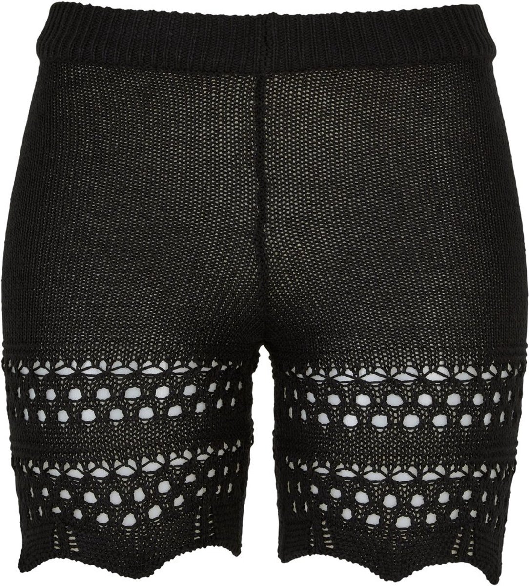 Urban Classics Crochet Knit Korte broek 3XL Zwart
