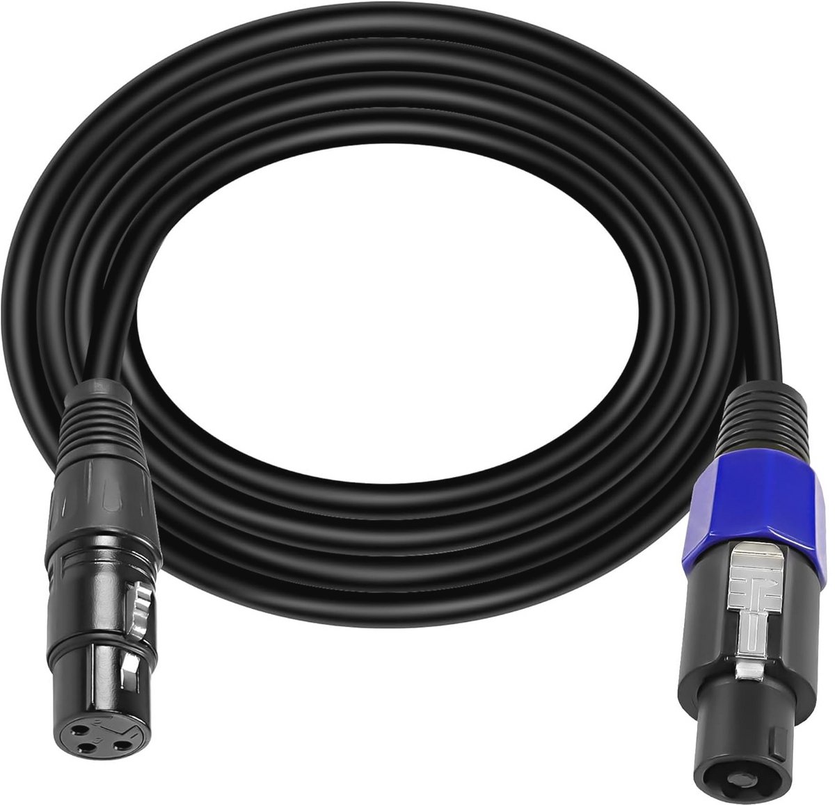 Speakon naar XLR-kabel 3Pin - Professionele Audio Verlengkabel voor Versterkers en DJ Apparatuur - 1.8M