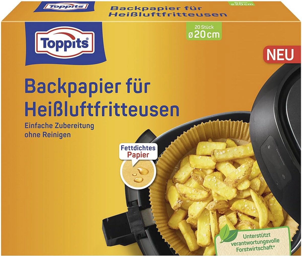 Bakpapier voor Heteluchtfriteuses - 20 Stuks