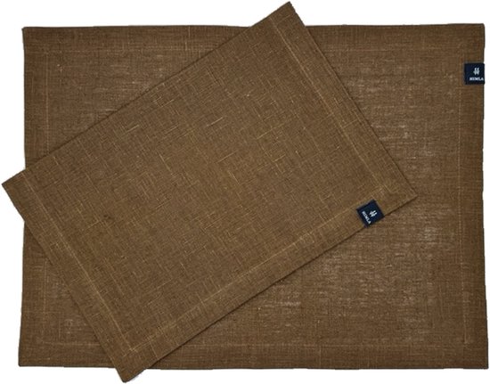AOKSUNOVA Placemats, stof, afwasbaar, set van 6, groen, placemats, linnen, tafelonderlegger, eettafel