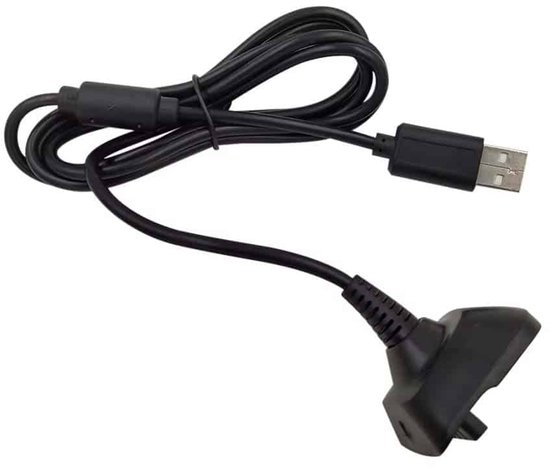Oplaadkabel Xbox 360 1.5m zwart