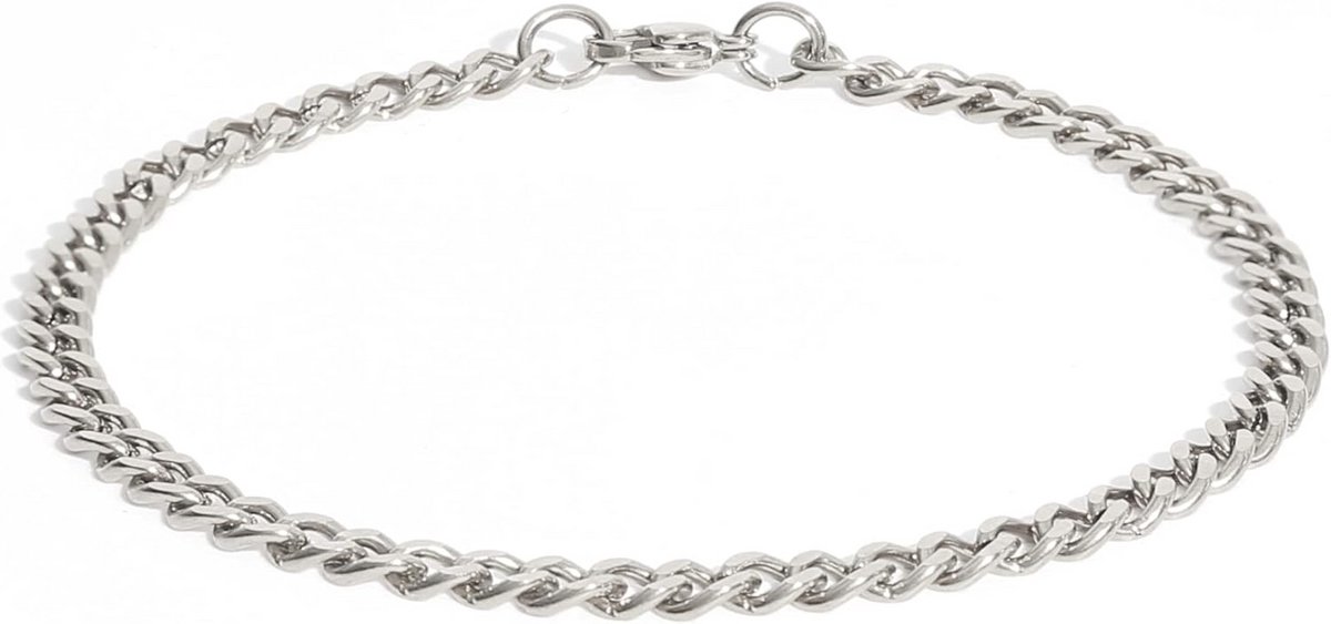 Roestvrij Stalen Armband voor Heren met Karabijnsluiting - Duurzame, Waterbestendige Schakelarmband