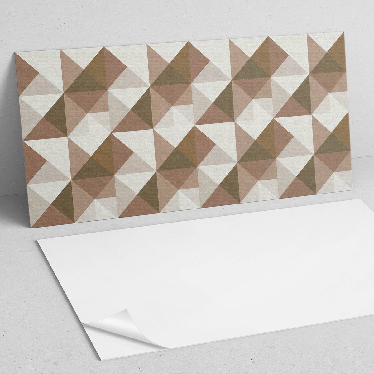 Coloray Wandpanelen Zelfklevend - Geometrie in driehoeken PVC Wandpanelen - 120 cm x 60 cm