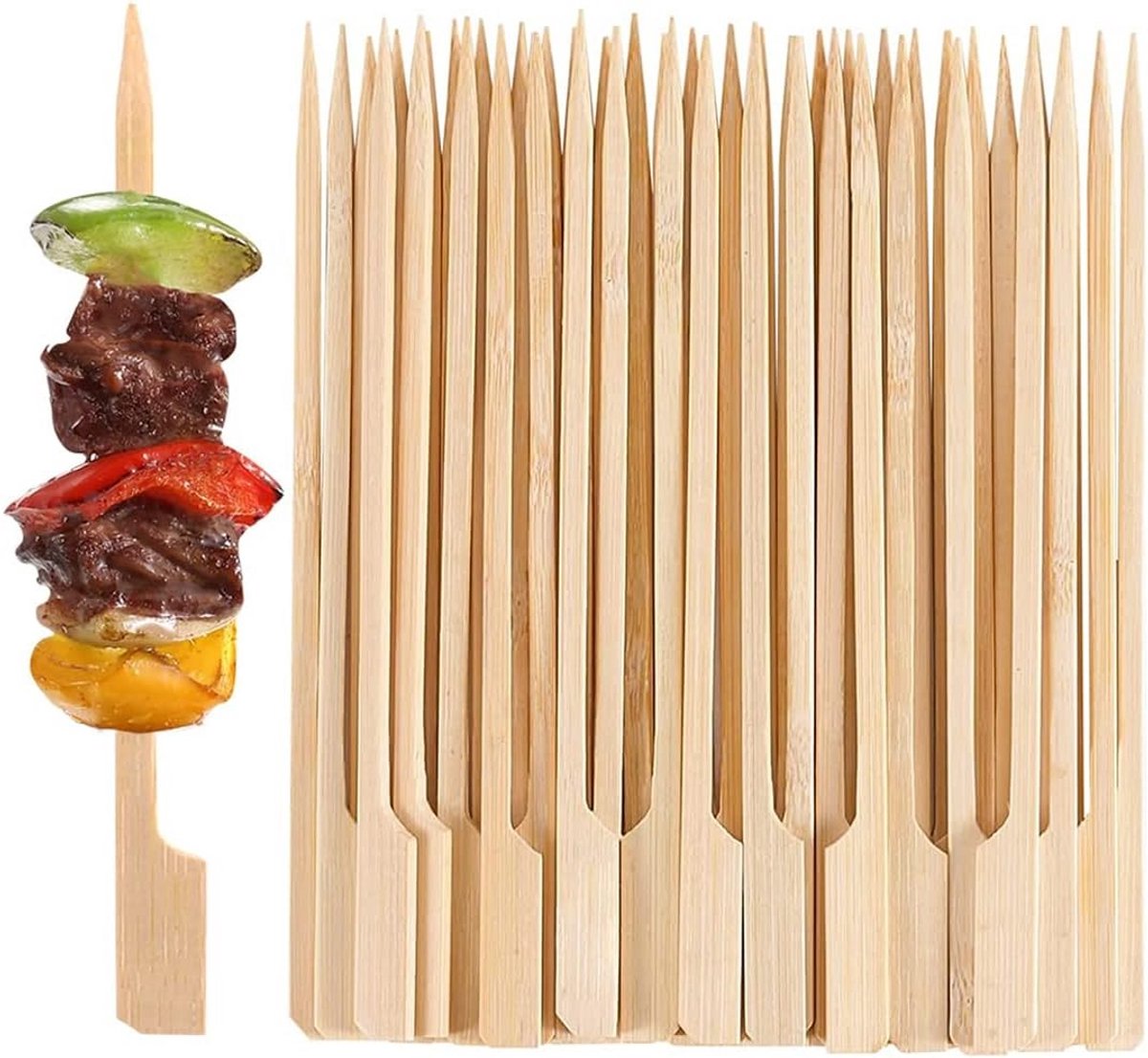 100 bamboe spiesjes voor aperitief en vingerfood