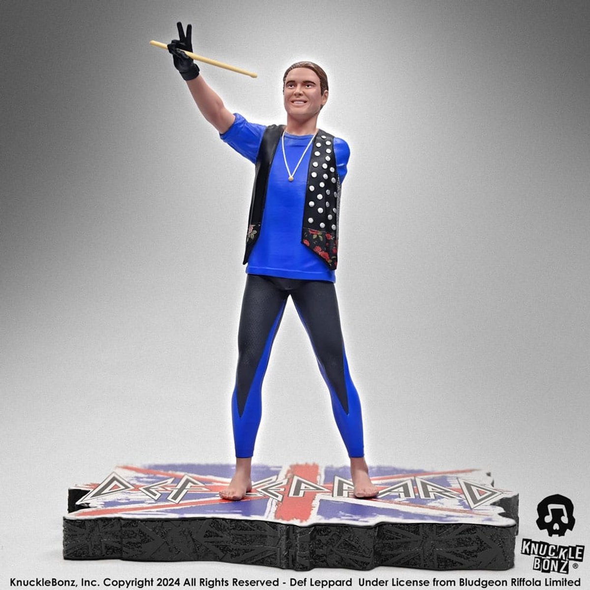 Knucklebonz Def Leppard Rock Iconz Statue Rick Allen 24 cm Beeld