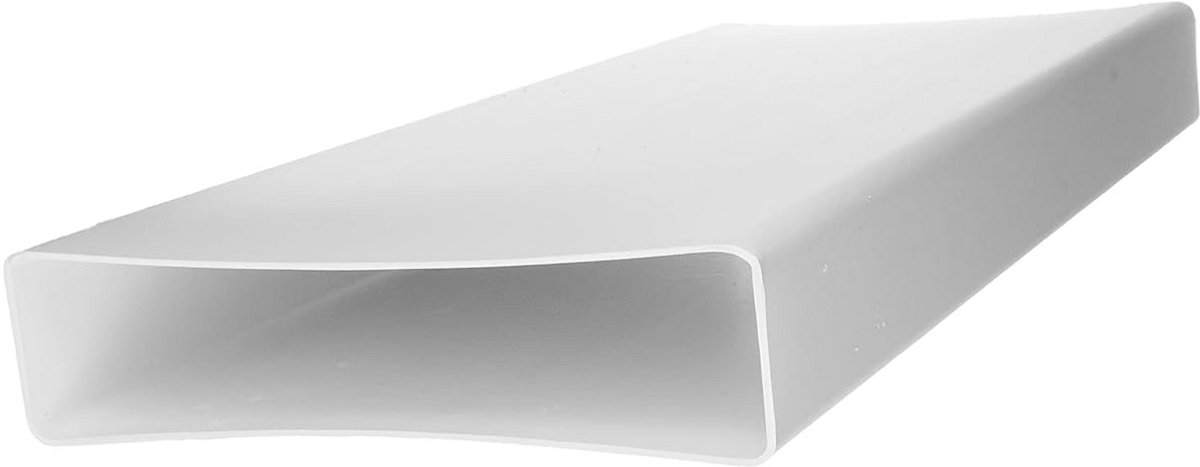 Plat kanaal rechthoekige buisconnector 220 x 55 mm - 0,5 m voor ventilatiesystemen