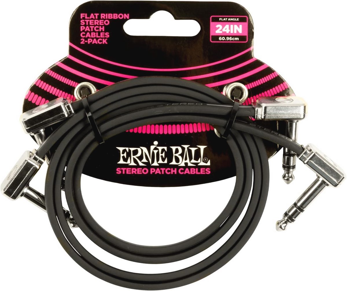 24" Stereo Patch Kabel Set van 2 - Plat en Flexibel