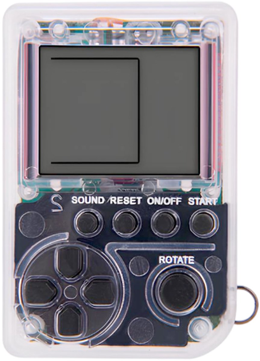 TechKidz, Mini videospel 26in1 met ketting, Transparant