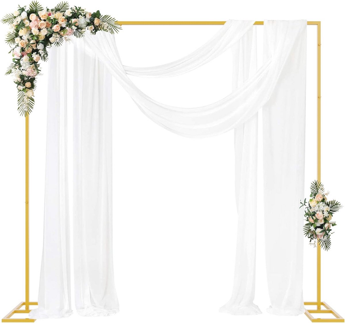 Achtergrondstandaard 8FT x 8FT - Verstelbaar en Draagbaar voor Bruiloften en Feestjes