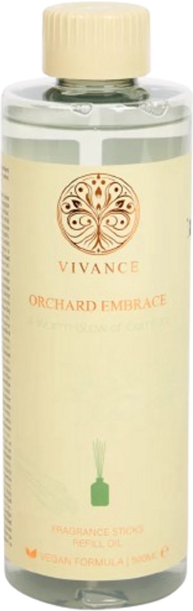 Diffuser navulling "Orchard Embrace"- Groen - 500 ml - Geurolie - Geurstokjes - Interieurparfum