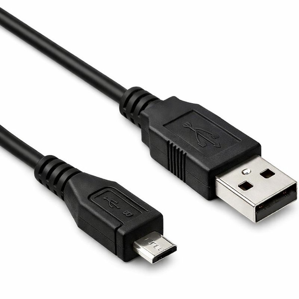 USB Micro Kabel 2.0 - Zwart - 5 meter - Allteq