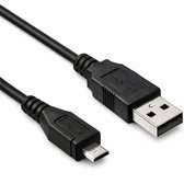 USB Micro Kabel 2.0 - Zwart - 5 meter - Allteq
