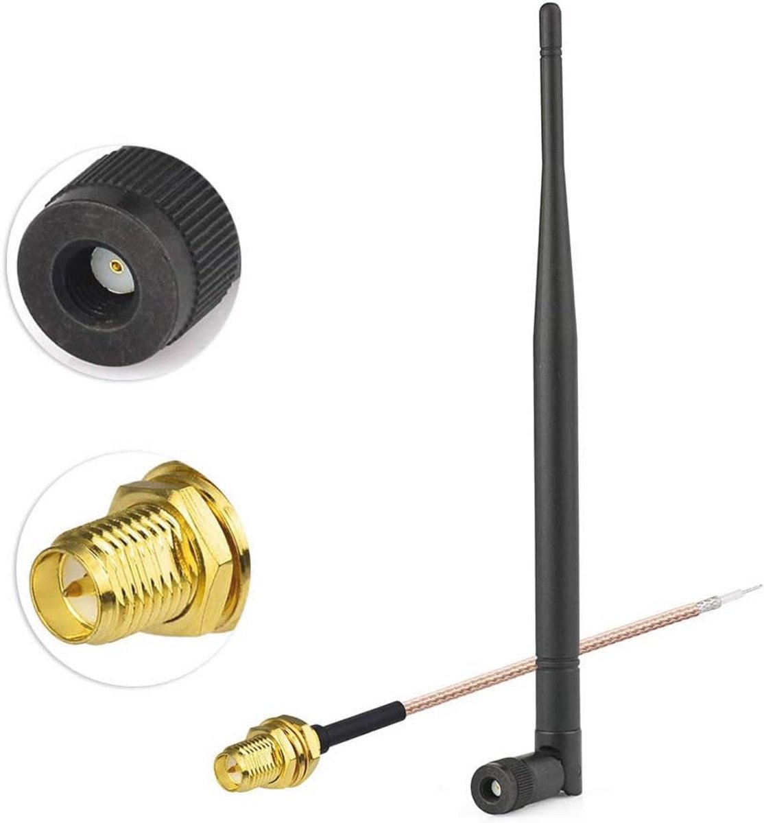 868MHz Antenne RP-SMA Mannelijke Adapter en Vrouwelijke Schot Pigtail Kabel