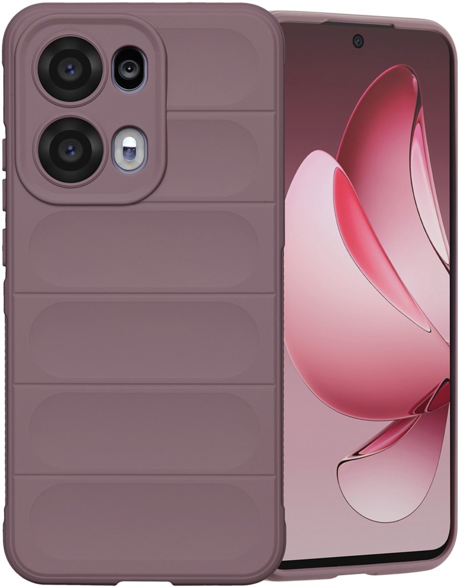 imoshion Hoesje - Geschikt voor Oppo Reno 13 Pro - EasyGrip Backcover - Paars