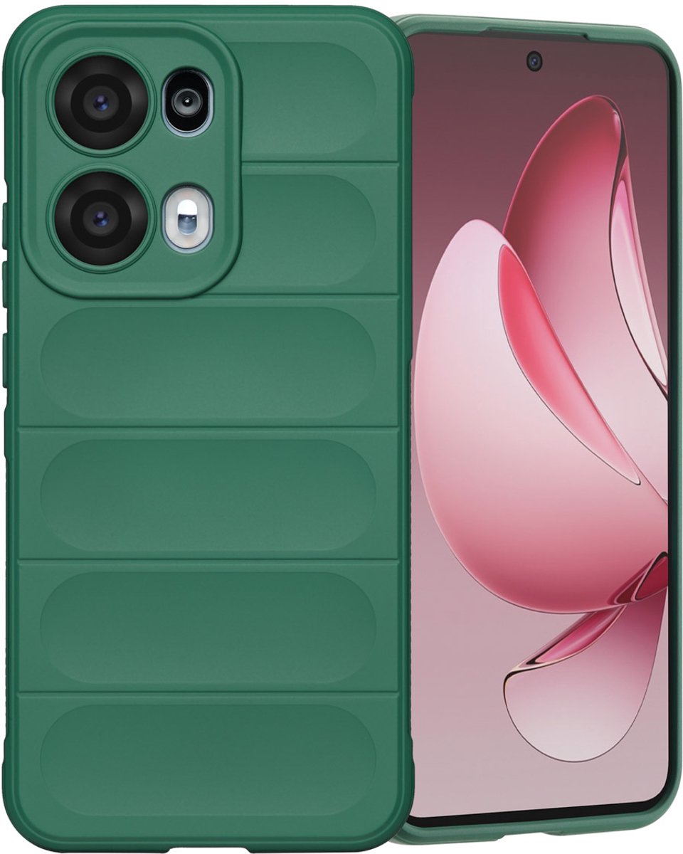 imoshion Hoesje - Geschikt voor Oppo Reno 13 Pro - EasyGrip Backcover - Donkergroen