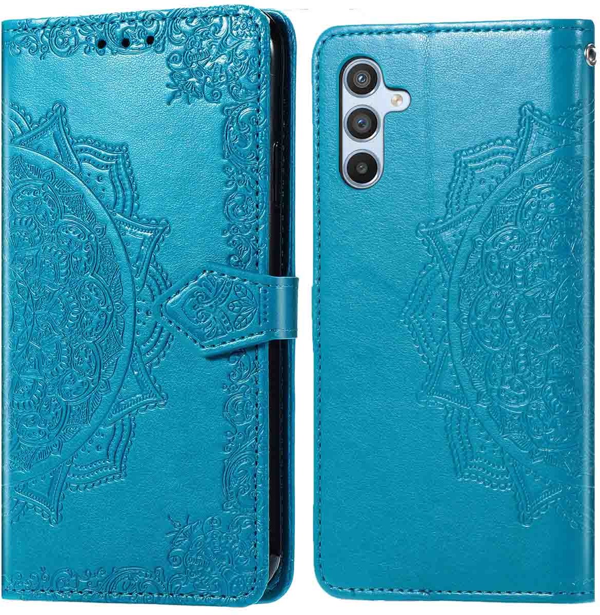 imoshion Hoesje - Geschikt voor Samsung Galaxy A36 - Mandala Bookcase - Turquoise