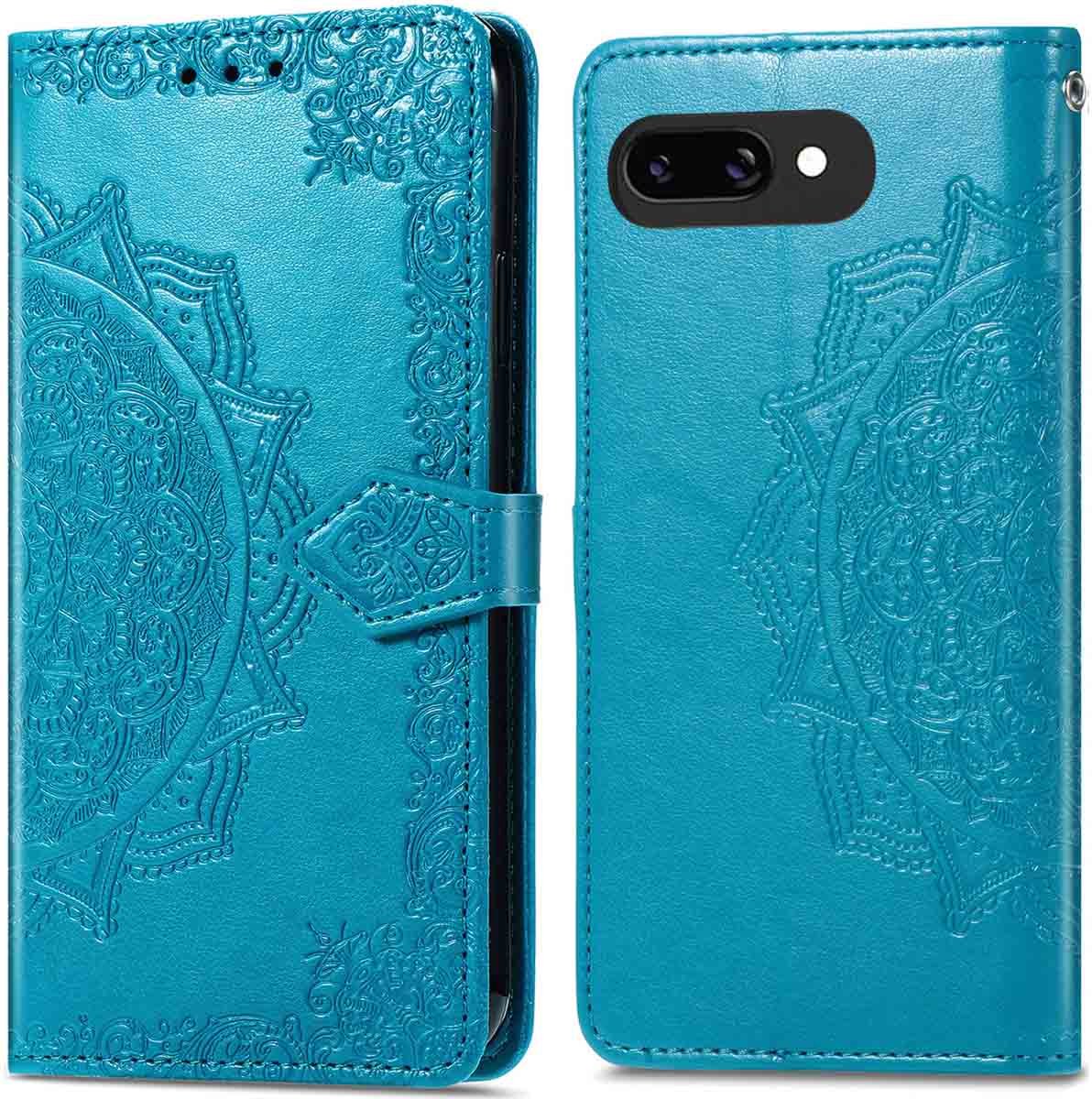 imoshion Hoesje - Geschikt voor Google Pixel 9a - Mandala Bookcase - Turquoise