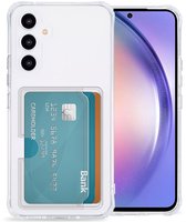 Étui imoshion adapté pour Samsung Galaxy A54 (5G) Étui avec porte-cartes - Étui arrière souple imoshion avec porte-cartes 3.0 - Transparent