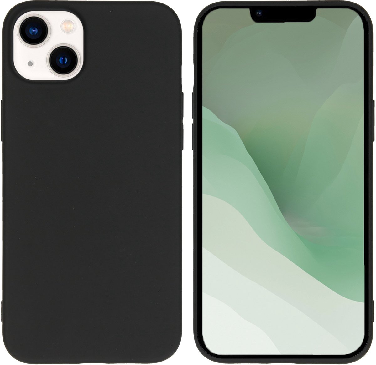 imoshion Hoesje - Geschikt voor Apple iPhone 14 Plus - Color Backcover - Zwart