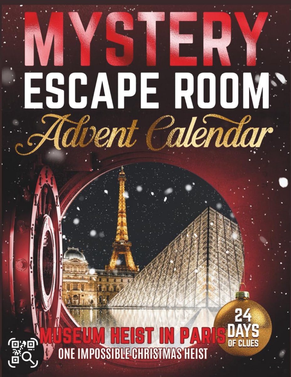 Ontsnapkamer Adventskalender: Mysterie Kunstroof in Parijs - 24 Puzzels