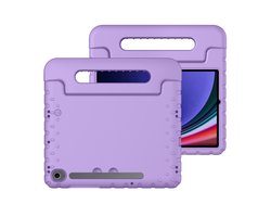 imoshion Tablet Hoes Kinderen - Geschikt voor Samsung Galaxy Tab S10 FE / Galaxy Tab S10 Lite / Galaxy Tab S9 11.0 inch FE / Galaxy Tab S9 11.0 inch / Galaxy Tab S11 - Kidsproof Kinder Hoes - Lila