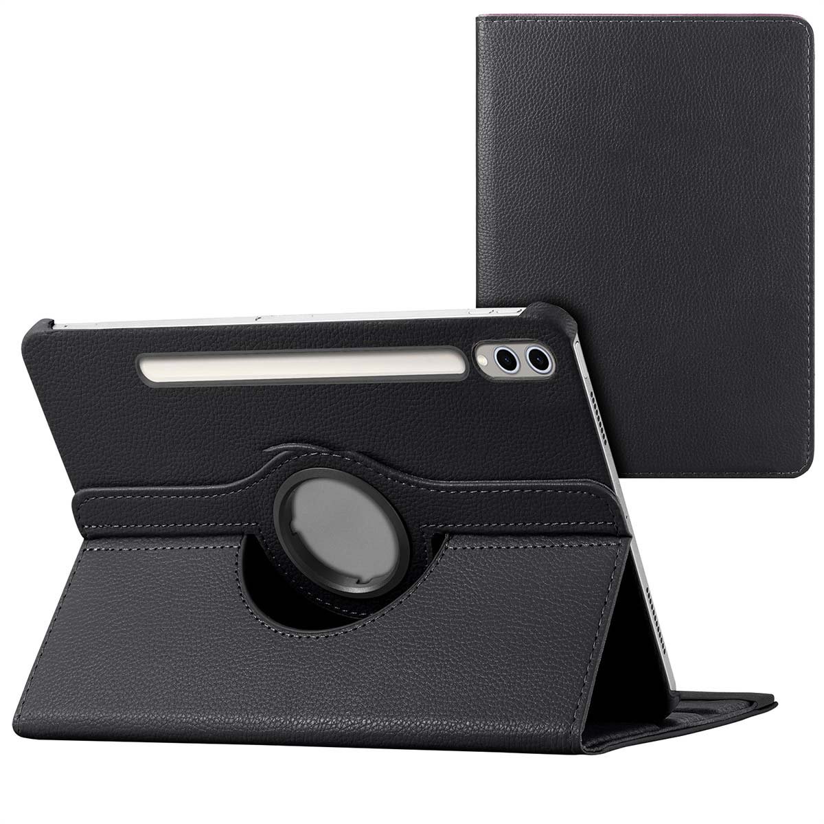 imoshion Tablet Hoes - Geschikt voor Samsung Galaxy Tab S10 Ultra / Galaxy Tab S9 Ultra 14.6 inch - 360° Draaibare Bookcase - Zwart