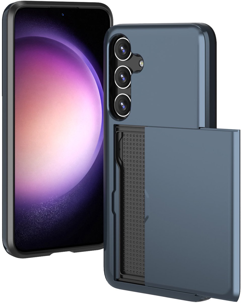 imoshion Hoesje met Pasjeshouder - Geschikt voor Samsung Galaxy S24 Plus - Donkerblauw