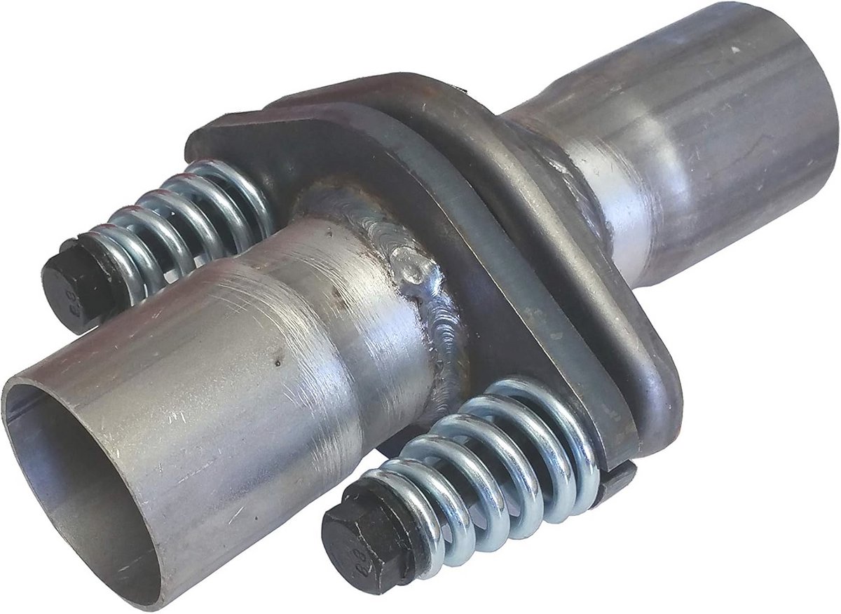 Universele uitlaatflens 45 mm - Flexibele pijpverbinding met 2-gaats schroefverbinding