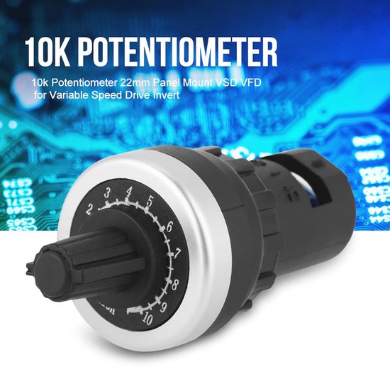 The Lord of the Tools 10 st logaritmisk 9 mm potentiometer 10 K Ohm 6 mm räfflad axel 25 mm skaftlängd för PCB- eller panelmonteringsapplikationer användning med kommunikationsutrustning The Lord of the Tools 10 st logaritmisk 9 mm potentiometer 10 K Ohm 6 mm räfflad axel 25 mm skaftlängd för PCB- eller panelmonteringsapplikationer användning med kommunikationsutrustning