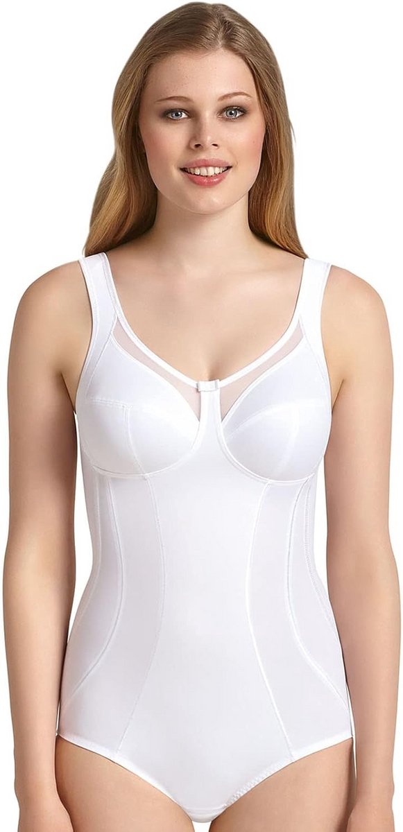 Figuurvormend Korselet Body voor Dames met Sterke Ondersteuning - Wit