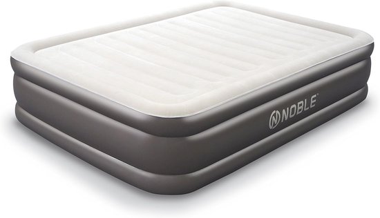 Comfortabel Queen Size Luchtmatras met Ingebouwde Pomp en Verhoogd Ontwerp — afbeelding 4
